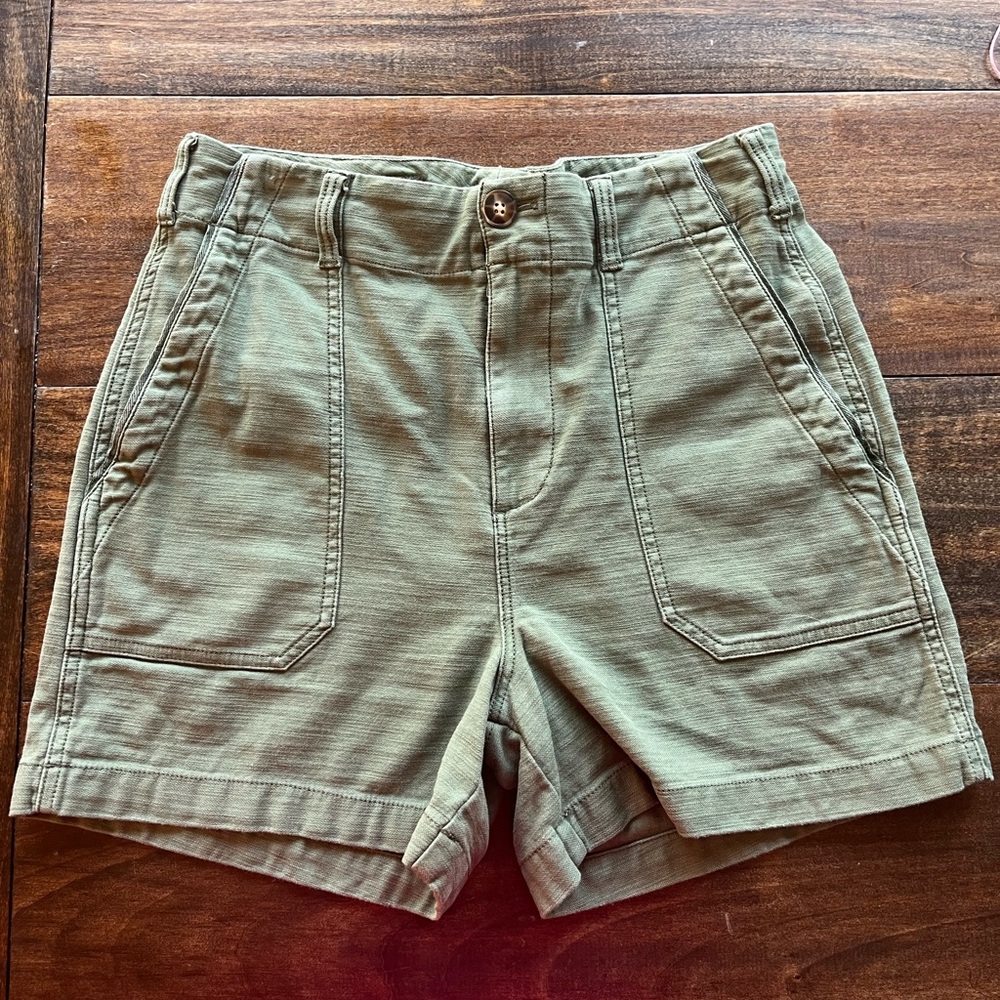 Olive Green Women's Shorts